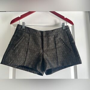 Old Navy Metallic Gold & Black Dress Shorts